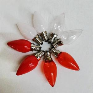 LED <b>Candle</b> Light Bulb <b>Red</b> And Clear E14 Base For Altar Decoration - Product Image 3