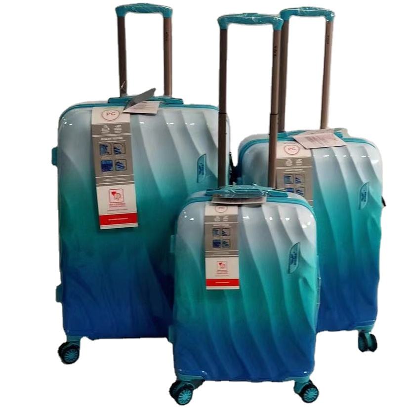 Custom Printing ABS PC Hard Shell Luggage Koffer 3piece Set