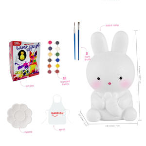 ไฟกลางคืนของเล่นระบายสีสำหรับเด็กงานฝีมือศิลปะกราฟฟิตีไฟกลางคืนรูปกระต่ายของเล่นภาพวาดสำหรับเด็กโคมไฟงานฝีมือ - Product Image 5