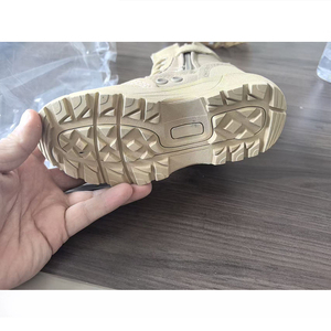 Bottes de désert DF22 pour enfants, en toile, durables, avec fermeture éclair et lacets, toutes saisons, couleur beige - Product Image 3