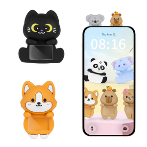 Figurine décorative 3D en PVC PaPa pour téléphone, ordinateur et écran de voiture – Boîte surprise créative pour accessoires de téléphone et figurines d'animaux - Product Image 1