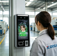 Terminal de contrôle d'accès par reconnaissance faciale, machine de pointage étanche IP65, écran tactile, pour bureau