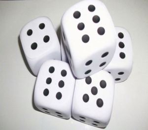 Pelotas Antiestrés Promocionales de Espuma de PU en Forma de Dado, Cubo Cuadrado, Juguetes para Relajación y Diversión, 5.5cm Cuadrado - Product Image 2