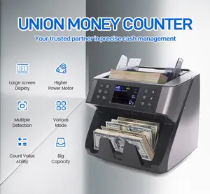 UNION 60B 2024 ECB Approved LED Detector Bill Verifier Amd Money Counter Currency Counter For Kenyan Shilling Kes