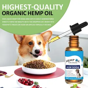 3 pcs/set pure premium huile de graines de chanvre biologique pour chiens et chats