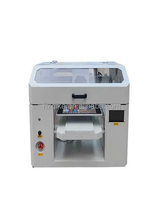 QK-3360 A3 크기 속도 조절 가능한 이중 인쇄 헤드 양방향 인쇄 플랫 베드 UV 프린터 기계 흡착 플랫폼
