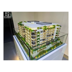 Maqueta de Edificio Ecológico Vertical Personalizada, Alta Simulación, para Exhibición de Inmuebles Comerciales, Apartamentos, Hoteles, Mesa de Arena para Marketing - Product Image 3