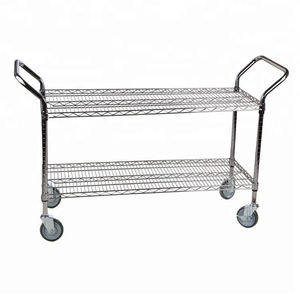 ESD SMT Carrete Rack Holder Carro de almacenamiento rodante Estante de alambre de acero cromado <span class=keywords><strong>con</strong></span> <span class=keywords><strong>ruedas</strong></span> Carro de transferencia de taller - Product Image 6