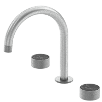 Nouveau robinet de salle de bain à double poignée brossé de luxe robinets en laiton montés sur bureau mitigeur pour salle de bain
