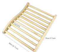 Coussin de dossier en bois massif en forme de S pour sauna, accessoire de sauna pour la transpiration