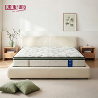 Matelas Premium LOONGFUNG sous vide à ressorts ensachés zonés avec latex naturel et mousse de charbon de bambou pour chambre et hôtel