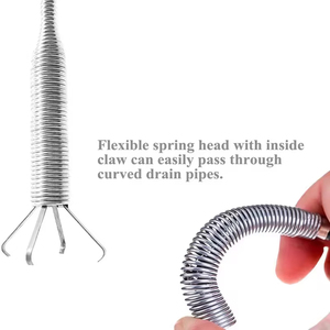 Offerta Speciale: Strumento per la Pulizia di Tubi e Scarichi Domestici, Raccogli Capelli, Sblocca Fognature e Vasche, con Molla per la Rimozione di Ostruzioni - Product Image 5