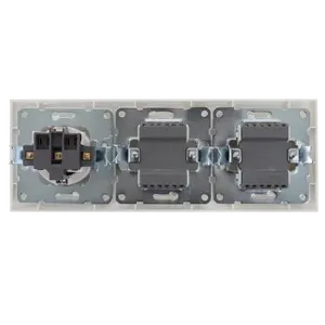 Combinación de interruptores con funciones de encendido/apagado y regulación de intensidad, ideal para controlar luces y... - Product Image 2