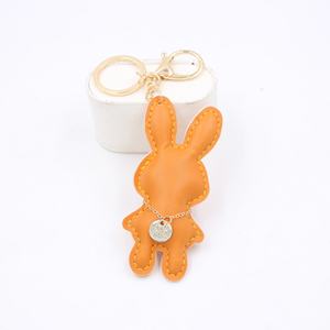 Llavero de cuero con diseño de Año del Conejo, accesorio DIY para correas de muñeca y bolsos de mujer, colgante decorativo - Product Image 6