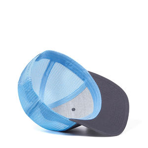 Casquette <span class=keywords><strong>Trucker</strong></span> Unisexe Micro-Courbée en Maille Respirante à 6 Panneaux, Réglable, Anti-UV, Couleur Unie pour l'Exportation <span class=keywords><strong>AliExpress</strong></span> - Product Image 3