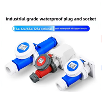Prise industrielle étanche et anti-poussière IP67 220V 32A à 3 broches mâle et femelle, prise industrielle monophasée