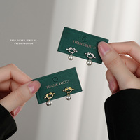 Vogue 2024 boucles d'oreilles noeud en argent sterling 925 à la mode 18k or noeud creux perle boucles d'oreilles pendantes pour les femmes