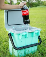 Accessoires de camping Glacière portable 20L avec service OEM Glacière pour le stockage des aliments Bières réfrigérantes