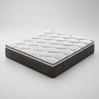 Matelas à ressorts ensachés, matelas hybride confortable en tissu tricoté, matelas emballé sous vide, tailles personnalisées disponibles