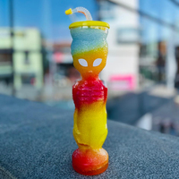 Nouvelles tasses à slush Alien design 850 ml, gobelets à crème glacée en plastique, bouteilles à boisson glacée pour bar