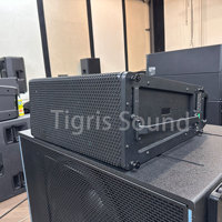 Haut-parleur compact linéaire à double aimant néodyme de 9 pouces Leopard Active Wooden 2000W pour événements et concerts en location