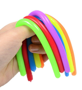 Promotional Gifts Multicolored TPR Stretchy Noodles Stress <b>Ball</b> Decompression Sensory <b>Squeeze</b> Toys Party Favor for Kids - Product Image 5