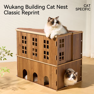 Il doppio strato può afferrare può dormire può giocare a cuscinetto spesso struttura rampicante casa per animali domestici - Product Image 4