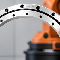 Roulement à rouleaux croisés XU080430, alésage 380 mm, diamètre extérieur 480 mm, étanchéité en caoutchouc de précision P5/P4/P2 pour équipement industriel