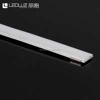 Profilé en aluminium extrudé super fin ALP114 18*6mm, canal LED flexible avec diffuseur de couverture
