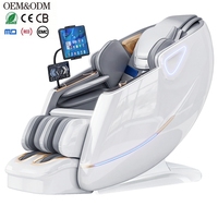 Sillón de Masaje de Fábrica con Movimiento Dual 3D, Riel SL, Reclinación Total, Terapia de Calor con Airbag, Gravedad Cero, Función Musical e IA