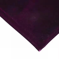 Tissu de doublure en velours tissé uni 100 % polyester 200-220 g/m² avec logo personnalisé pour vêtements