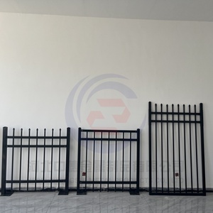 Pannello per Recinzione in Acciaio Tubolare Quadrato Nero di Alta Qualità, Recinzione Decorativa in Acciaio per Giardino - Product Image 3