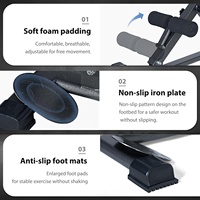Chaise romaine professionnelle réglable, banc d'hyperextension robuste, machine d'extension dorsale pour entraînement de fitness à domicile, solide