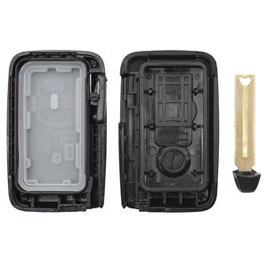 Carcasa de llave inteligente de coche con 2 botones y hoja virgen, hoja de llave de emergencia sin cortar, cubierta de llavero remoto de repuesto para cerrajero de vehículos - Product Image 5