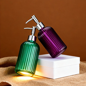 Dispensador <span class=keywords><strong>de</strong></span> jabón líquido <span class=keywords><strong>de</strong></span> Color personalizado, 400ml, jabón <span class=keywords><strong>de</strong></span> manos redondo, champú, Gel <span class=keywords><strong>de</strong></span> <span class=keywords><strong>baño</strong></span>, botella <span class=keywords><strong>de</strong></span> vidrio, bomba, pantalla <span class=keywords><strong>de</strong></span> seda, uso en el <span class=keywords><strong>baño</strong></span> <span class=keywords><strong>de</strong></span> China - Product Image 6
