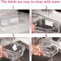 Étiquette thermique imprimable soluble, autocollant en papier écologique lavable pour préparation alimentaire en cuisine, pour oreiller, parapluie, soluble dans l'eau