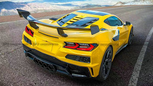 Lightweight ZR1 Type Carbon <b>Rear</b> <b>Spoiler</b> For 2020+ Chevrolet Corvette C8 <b>Rear</b> GT <b>Spoiler</b> Aero Upgrade - Product Image 2