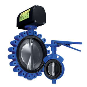 En stock, F320 en acier au carbone ANSI à bride avec actionneur pneumatique AUMA 160 Psig - Product Image 3