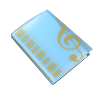 2025 dossier de musique papier Documents support de stockage feuille vierge fichiers plastique 40 80 poche musique chorale stockage