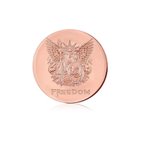Pièce de monnaie Libertad Freedom en cuivre fin 999 de 1 oz avec relief de citrouille d'Halloween, pièce commémorative pour collection