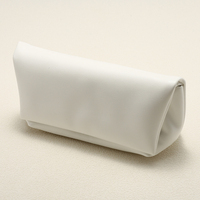 Étui à lunettes en coton blanc ultra doux avec fermeture magnétique, personnalisable, haut de gamme Huicheng HC-46 – Échantillon disponible