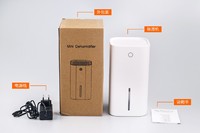 Déshumidificateur Électrique Mini Portable Commercial et Domestique, Vente en Gros Usine, Contrôle Tactile, Fonctionnement Silencieux 35dB, Pour Intérieur
