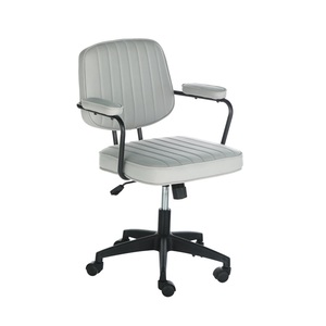 Elegante Silla de escritorio de Tela Gris claro con brazos - Product Image 6