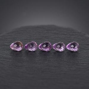 Bolas de piedras preciosas sueltas de amatista redonda natural de 16mm facetadas a medio perforar para la fabricación de joyas - Product Image 4