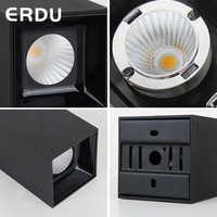 Spot lumineux LED carré intelligent Anti-éblouissement, 20 w, lumière à intensité modulable, applique murale, éclairage de plafond, montage en Surface, lumière d'urgence, lave-linge