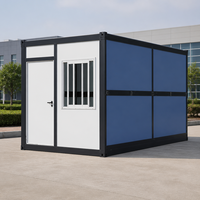 Maison conteneur pliable en X, préfabriquée, extensible, mobile, 2 chambres, pour usage bureau, structure en acier à panneaux sandwich, vente en gros