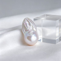 Perles baroques d'eau douce de qualité AAAA, 19 mm, blanches, naturelles, pour la fabrication de bijoux