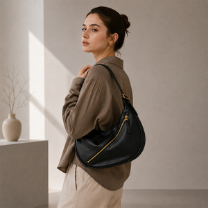 Bolsos de Hombro Tipo Hobo de Piel Sintética PU para Mujer, Personalizados al por Mayor, con Correa Ajustable, Gran Capacidad, Impermeables, para Uso Diario - Product Image 2