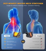 Relaxant pour le cou et les épaules avec taie d'oreiller de thérapie magnétique TMJ soulagement de la douleur civière de cou oreiller de cou dispositif de traction cervicale