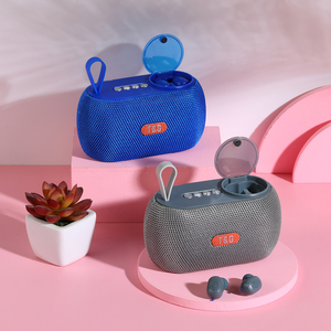 TG-810 Altoparlanti Stereo Portatili Wireless Bluetooth <span class=keywords><strong>2</strong></span> in 1 Mini con Bassi Potenti, Woofer Attivo, Musica HIFI, Auricolari TWS e Cuffie - Product Image 2